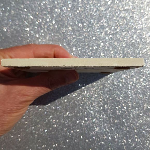 Robin Sterling Art Tile Ceramic Trivet Coaster 2 Houses Night Moon 4.25" RARE - Picture 9 of 11